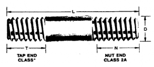 Tap End Stud Tap End Stud